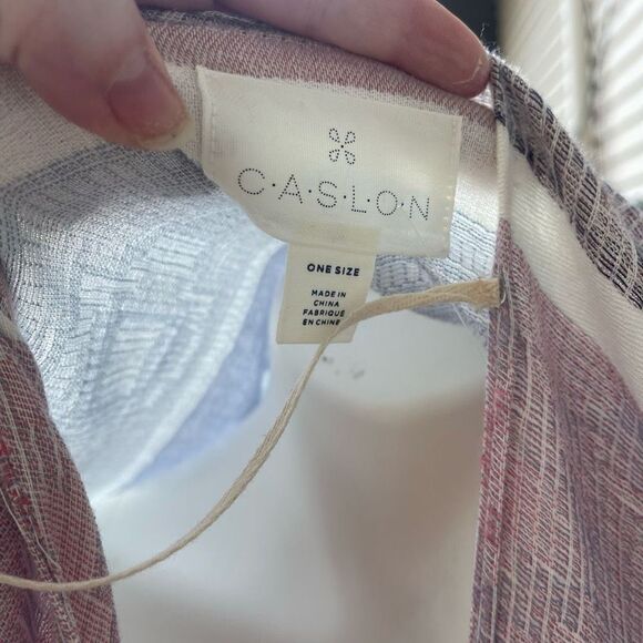 Caslon Womens Kimono Cardigan Open Front Tasseled Short Sleeve Boho One Size - Picture 9 of 16